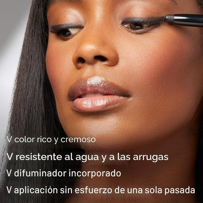 Julep Sombra de ojos 101 de crema a polvo, impermeable, barra de sombra con sutil brillo rojo vino