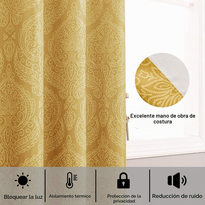 DWCN 1 Par de Cortinas opacas degradadas para dormitorio, 52 x 96 pulgadas