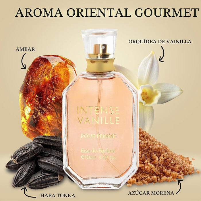 Intense Vanille para mujer, fragancia oriental gourmand