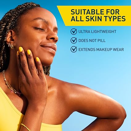 CeraVe Protector solar mineral invisible SPF 50, protector solar facial para piel sensible 48ml