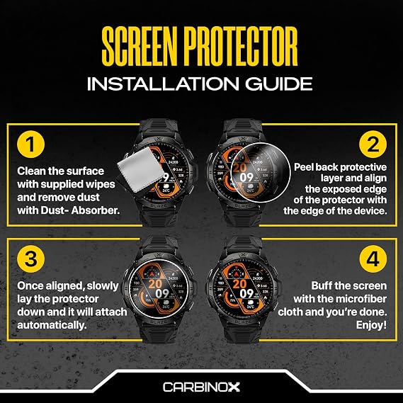 CARBINOX Blaze R - Protector de visualización para reloj inteligente