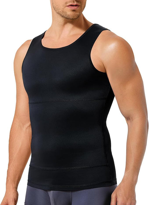 TAILONG - Camiseta de compresión para hombre, moldeador del cuerpo
