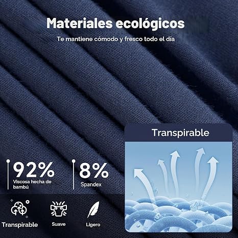 BAMBOO COOL Men's Cooling Underwear Ultra Soft Breathable Boxer Briefs Pack