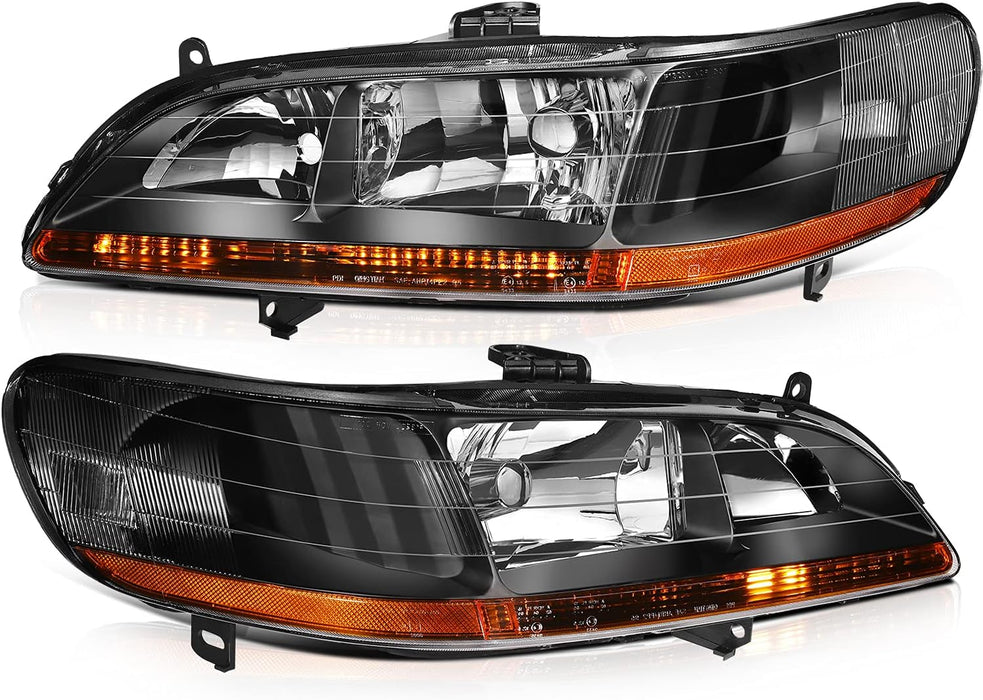 Par de faros delanteros aptos para H-onda para Accord 1998 1999 2000 2001 2002