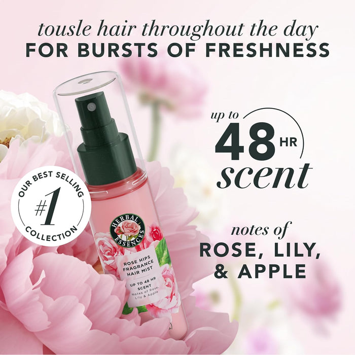 Herbal Essences Fragancia  aroma a rosa para el cabello, 3.2 onzas líquidas, para todo tipo de cabello