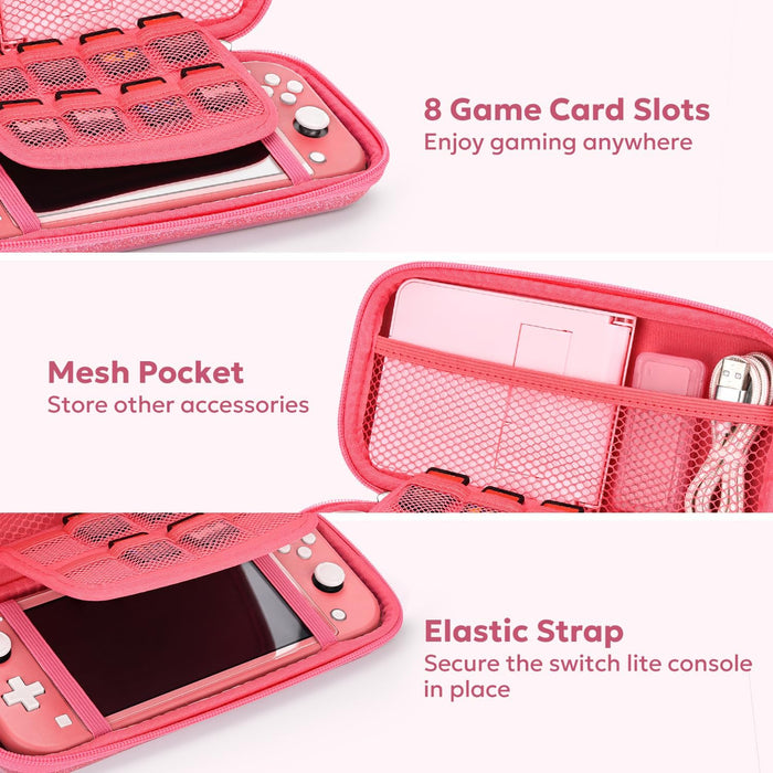 Funda innoAura para Switch Lite, juego de 15 accesorios en 1 con estuche de transporte