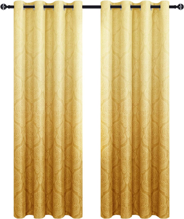 DWCN 1 Par de Cortinas opacas degradadas para dormitorio, 52 x 96 pulgadas