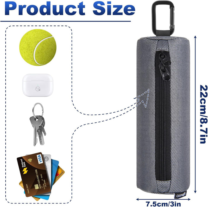 Soporte para pelotas de pickleball, bolsa de almacenamiento portátil con gancho