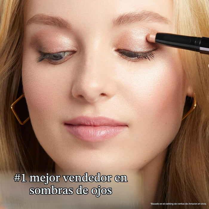 Julep Sombra de ojos 101 de crema a polvo, impermeable, barra de sombra con sutil brillo rojo vino