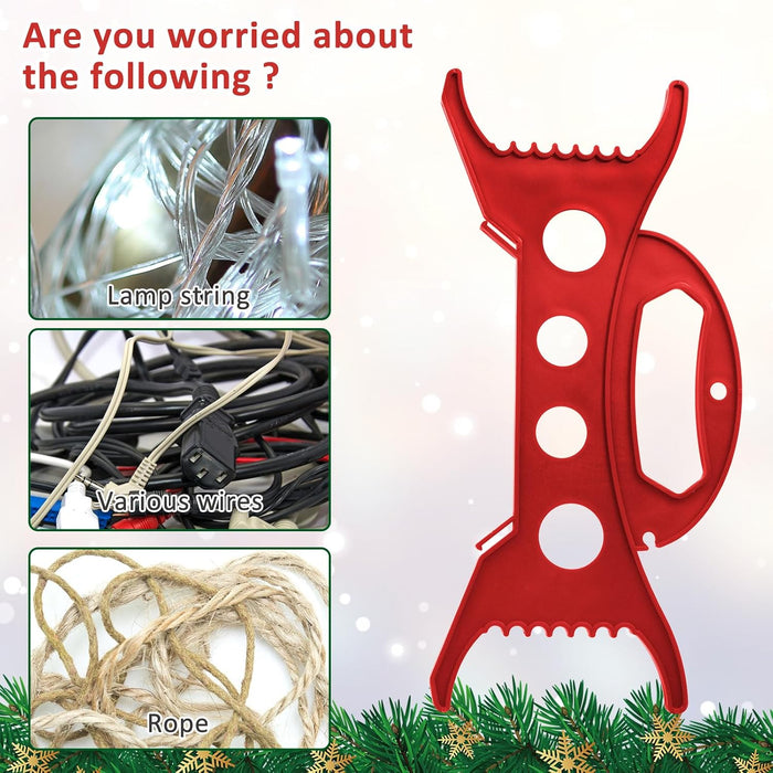 4 piezas organizador de luces de Navidad