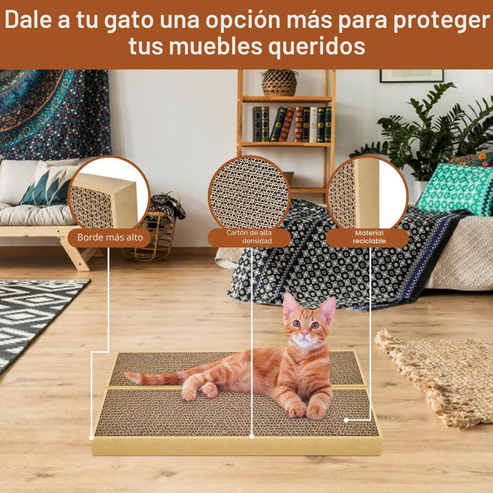 HappyFreeSX 2 Piezas de Almohadillas Rascadoras para Gatos con Empalme