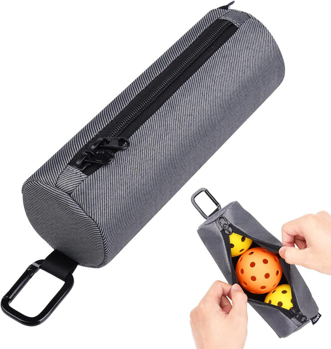 Soporte para pelotas de pickleball, bolsa de almacenamiento portátil con gancho
