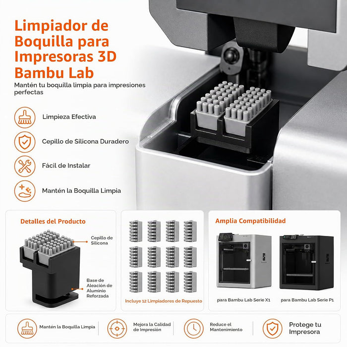 P1S 64PCS Kit de herramientas de impresora 3D para Bambu Lab P1S/P1P/X1/X1C