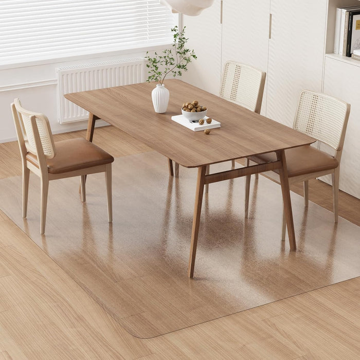 Tapete de plástico transparente para debajo de la mesa del comedor