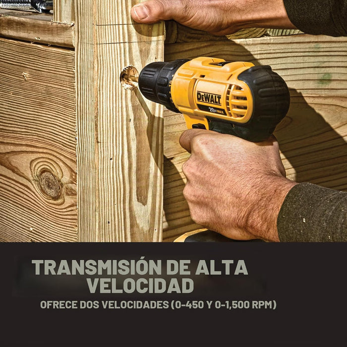 DeWALT DCD771C2 Taladro (Ión de litio) Negro y Amarillo