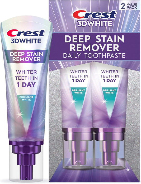 Crest 3DWhite Brilliance - Pasta de dientes para eliminar manchas profundas