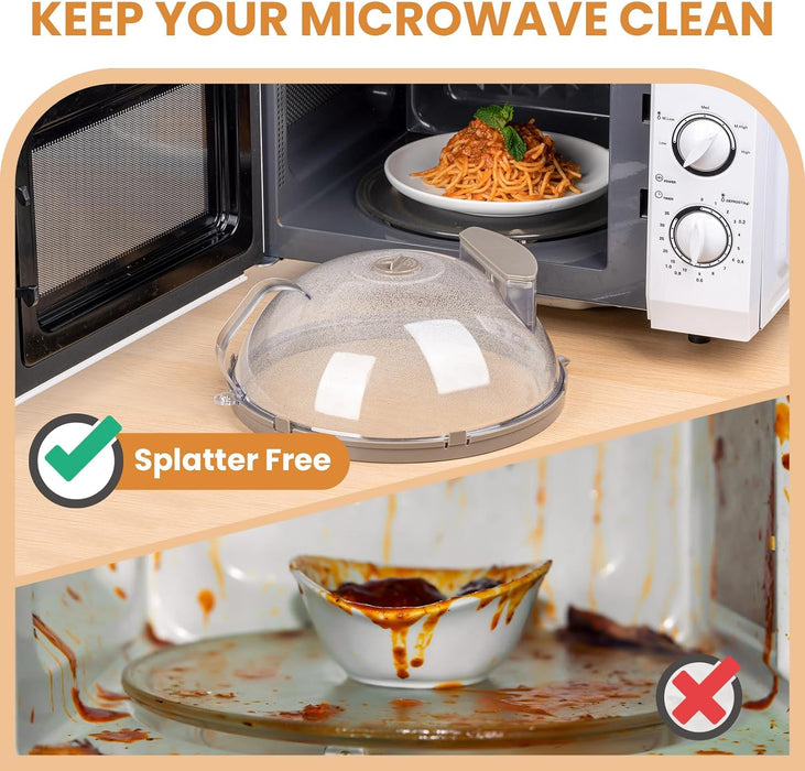 Tapa para microondas de 12 pulgadas con asa integrada