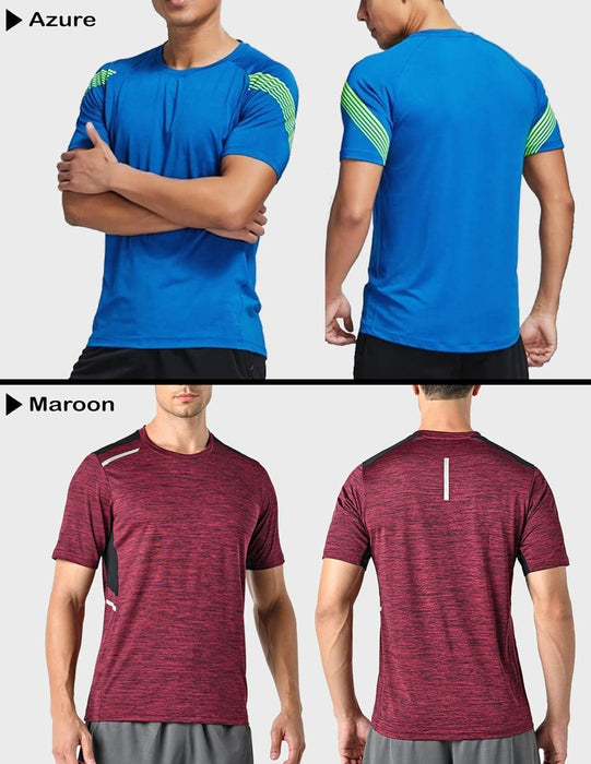 Camisetas de manga corta con cuello redondo Liberty Imports  para hombre (pack de 5)