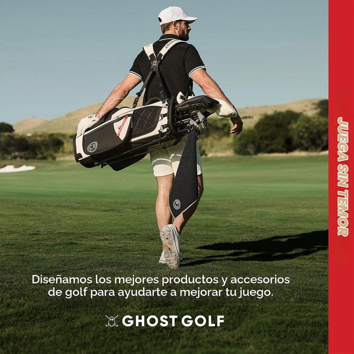 Ghost Golf Toalla magnética, color verde, toalla de golf de microfibra