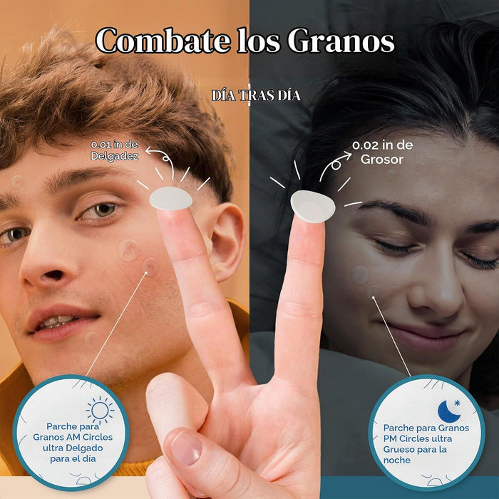 Livaclean Paquete variado de 272 unidades de parches grandes para espinillas en la cara