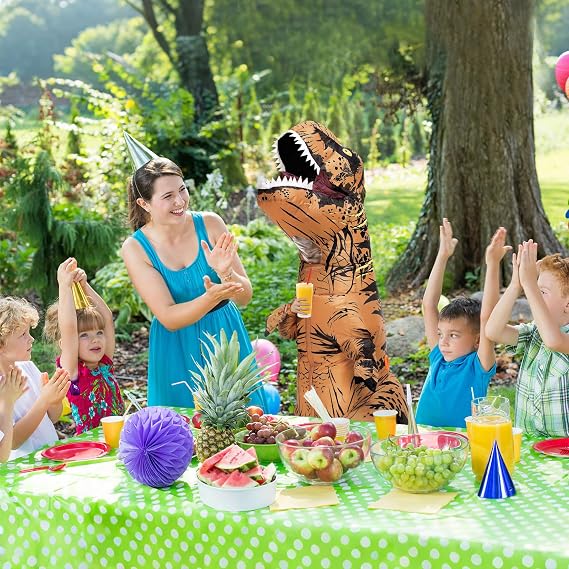 Disfraz inflable de dinosaurio para niños/adolescentes, disfraz de Halloween de T Rex