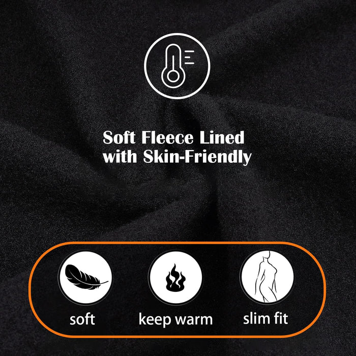 FULLSOFT Paquete de 2 leggings con forro polar con bolsillos para mujer