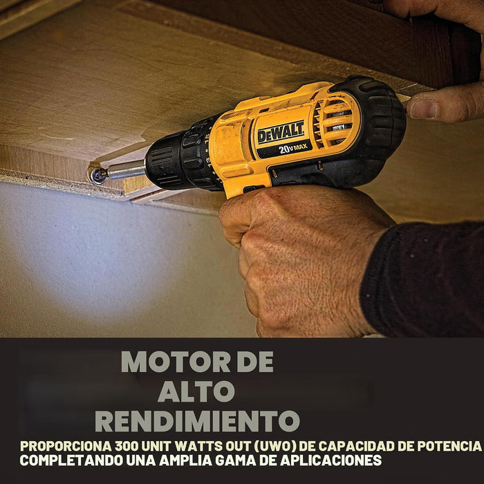 DeWALT DCD771C2 Taladro (Ión de litio) Negro y Amarillo