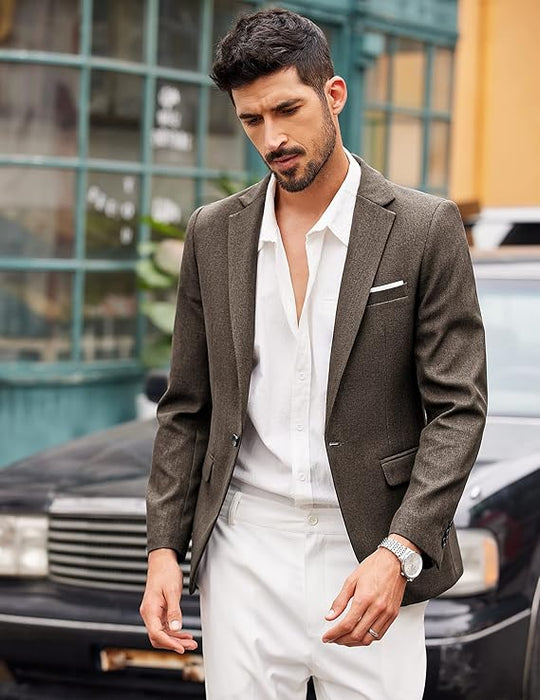 COOFANDY Blazer para Hombre Chaquetas Deportivas Casuales Corte
