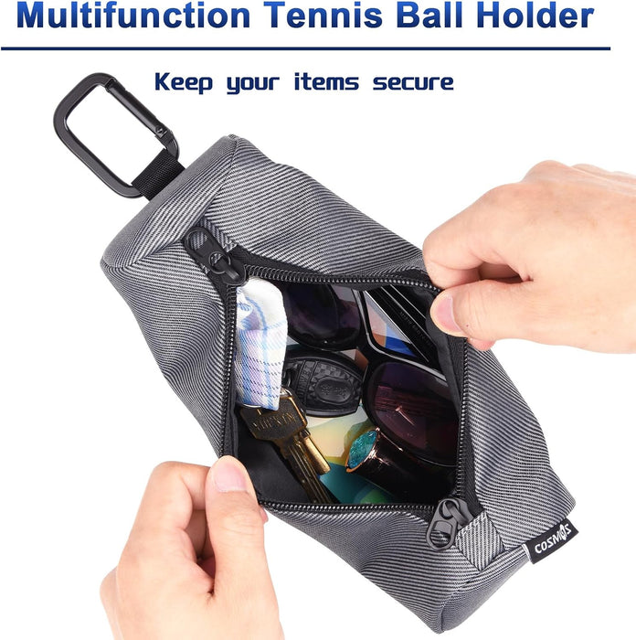Soporte para pelotas de pickleball, bolsa de almacenamiento portátil con gancho