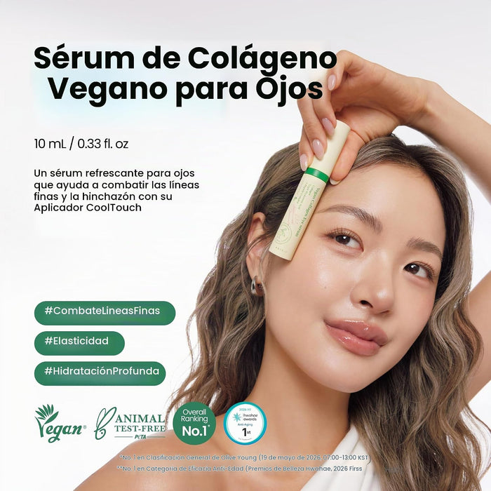 AXIS-Y Suero vegano de colágeno para ojos con 2% de niacinamida, péptidos