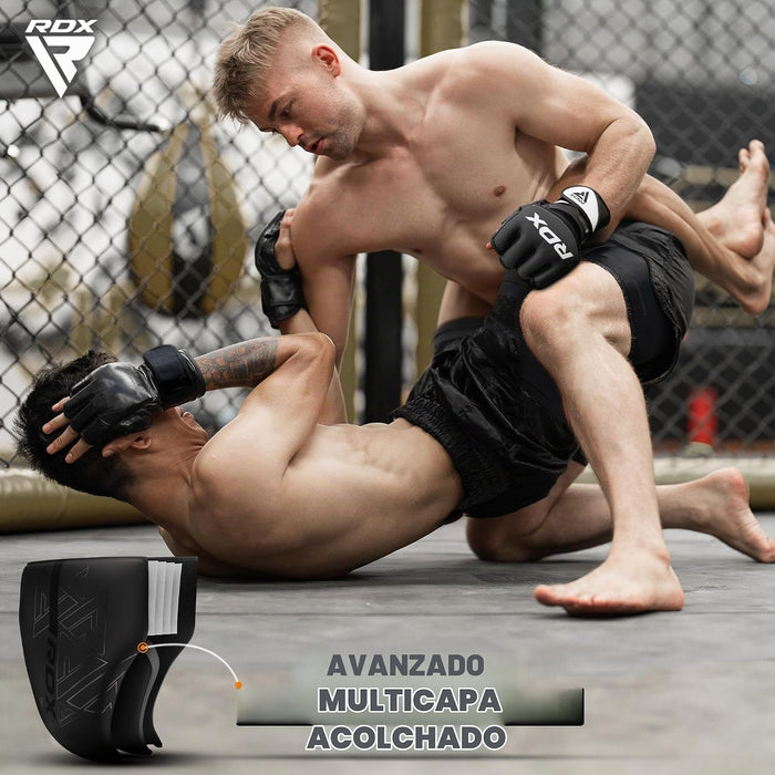 RDX Protector de ingle para boxeo, equipo para entrenamiento de artes marciales