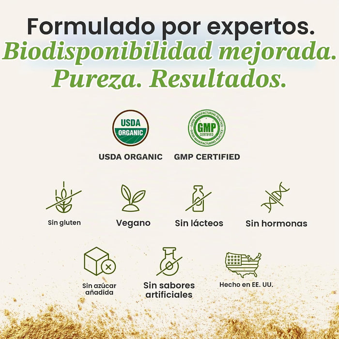 Myers Detox Daily Greens Organic Detox Greens Polvo con brotes de brócoli, 30 porciones