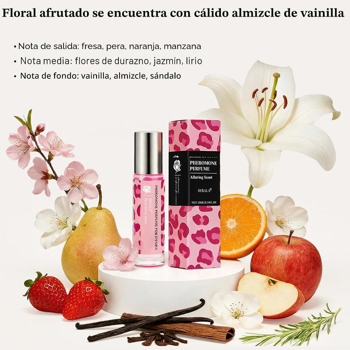 DIBALA Perfume de Feromonas para Mujeres, Aceite de Perfume Roll On Natural 10ml
