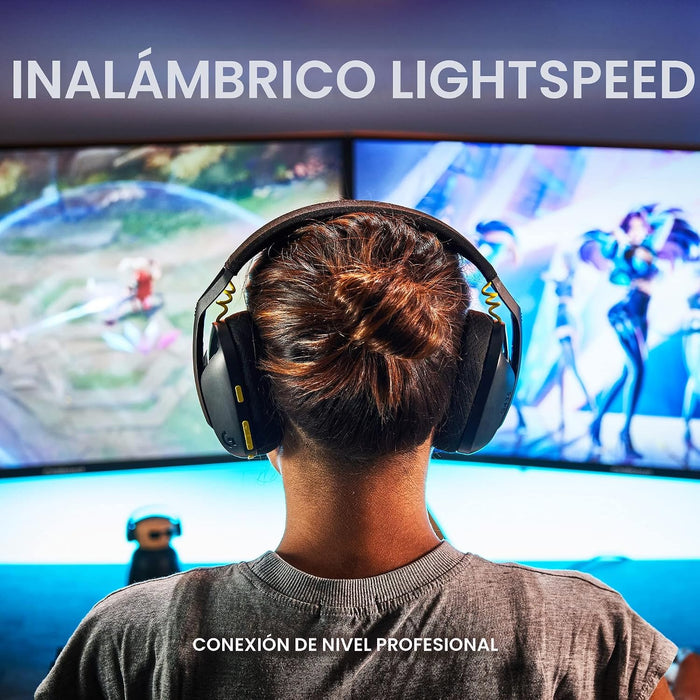Logitech G Auriculares inalámbricos para juegos 435 Lightspeed Negro