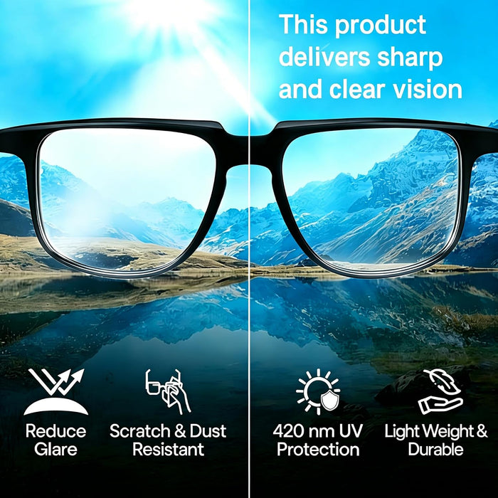 Lentes de luz azul para hombres y mujeres de lectura ligeros y duraderos con protección UV400, antirreflejos