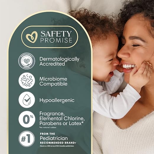 Pampers Amore, Talla 5 (9-17 kg), 48 unidades,hipoalergénico y sin perfume, hasta 100 % a prueba de fugas