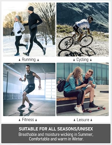 Airacker Calcetines deportivos para correr, acolchados, transpirables, de corte bajo, unisex (6 pares)