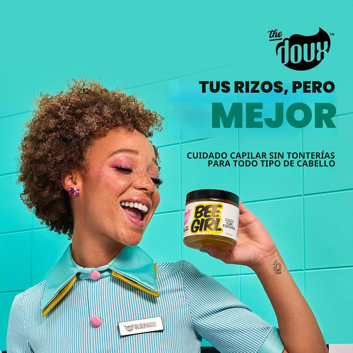 Gel fijador en crema para definir rizos The Doux BEE GIRL Honey Custard, 473 ml