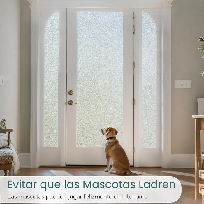 Coavas Película de privacidad para ventanas, adhesivos estáticos de vidrio esmerilado