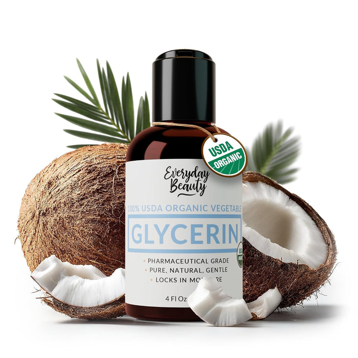 Glicerina 100% orgánica, para piel y cabello, grado alimenticio, 4 onzas líquidas