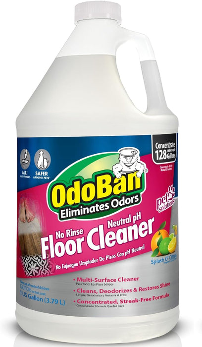 OdoBan Pet Solutions - Limpiador concentrado de pH neutro sin enjuague