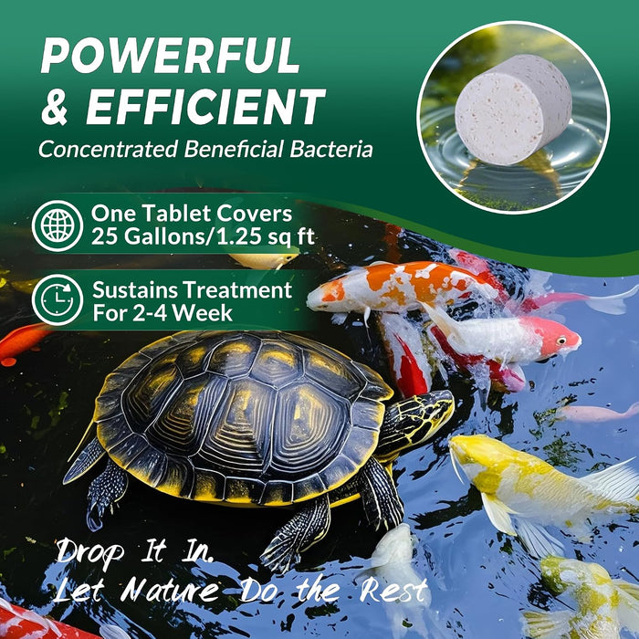 Muck Clear Tratamiento natural de lodo para estanques, 250 tabletas