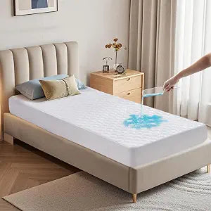 BEDLORE Protector de colchón impermeable , tamaño individual, con bolsillo profundo