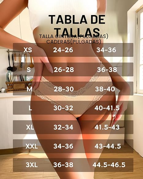 Ropa interior de algodón para mujer, sexy, con encaje, brasileñas