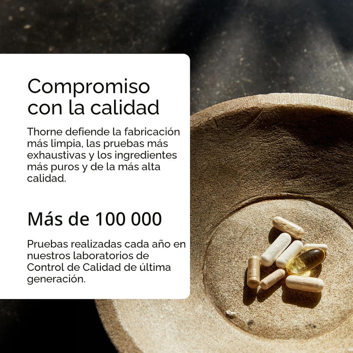 THORNE Teanina, 200 mg de suplemento de L-teanina, 90 cápsulas