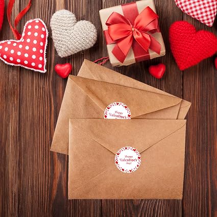 SHEIN 72 pegatinas de regalo para el día de San Valentín, etiquetas de San Valentín