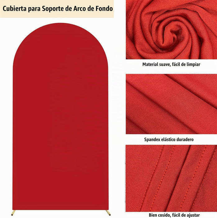 Funda para Arco de Boda de 6.6 Pies de Spandex Ajustada Elástica para Soportes de Arco