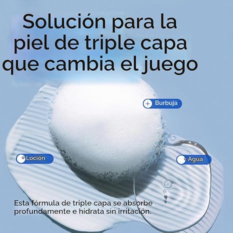 IVOSKIN Máscara facial de burbujas lechosas de arroz, tónico facial