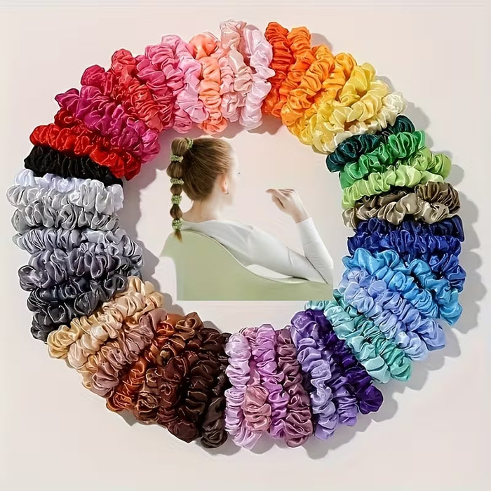12pcs Lazos para el Cabello de Tela Coloridos con Lazo y aleatorios