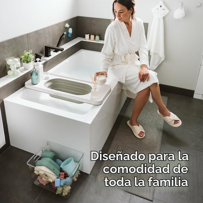 Angelcare - Estante organizador de baño, almacenamiento plegable para juguetes